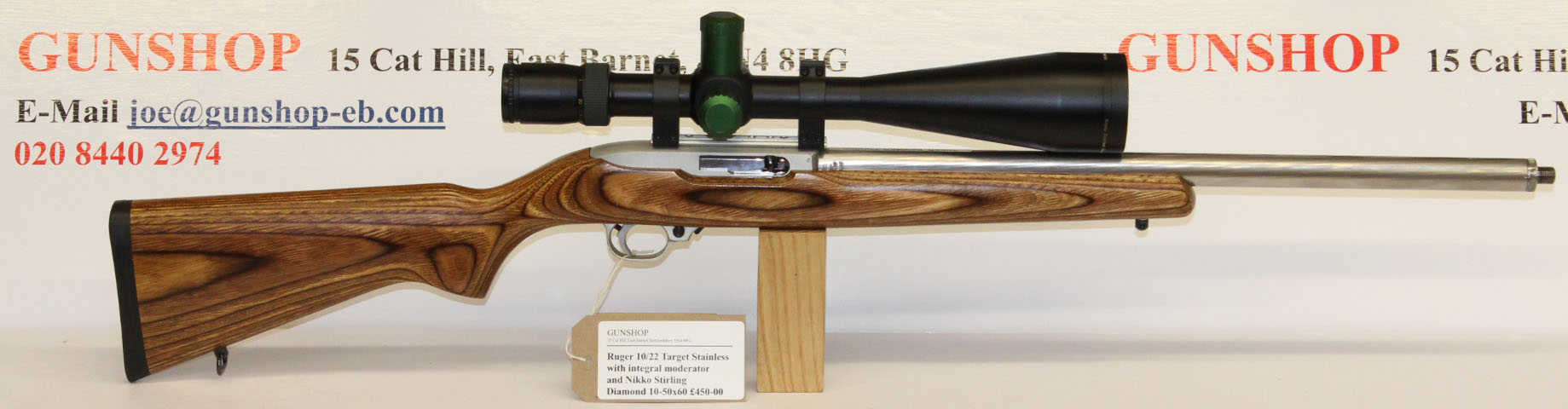 Ruger 1022 Moderated SS RH